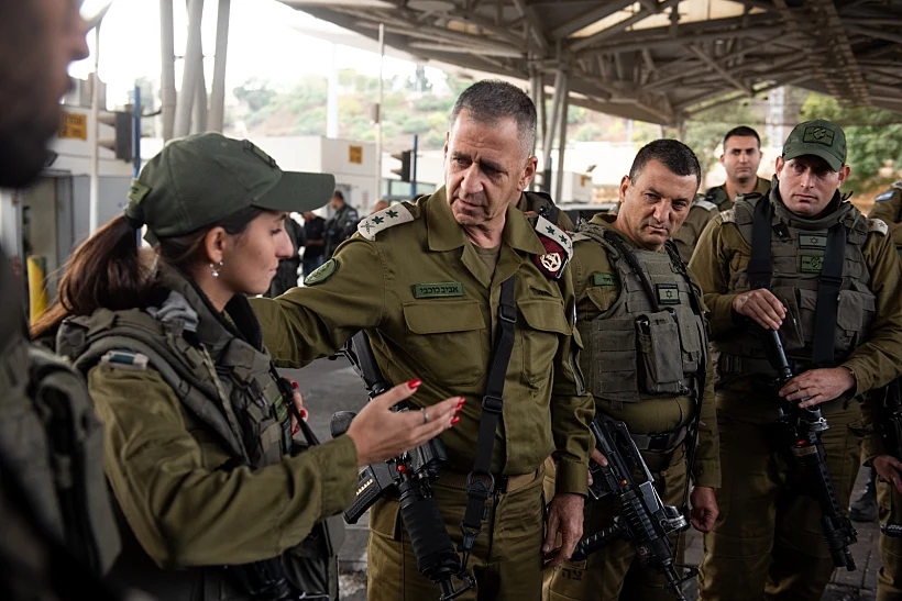 הרמטכ''ל אביב כוכבי בזירת הפיגוע בירושלים