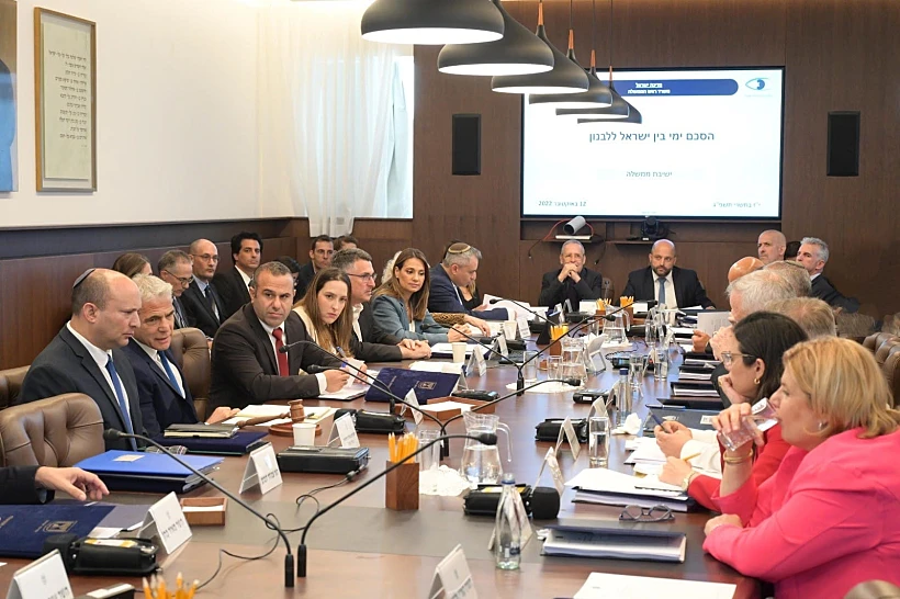 ישיבת הממשלה על ההסכם מול לבנון
