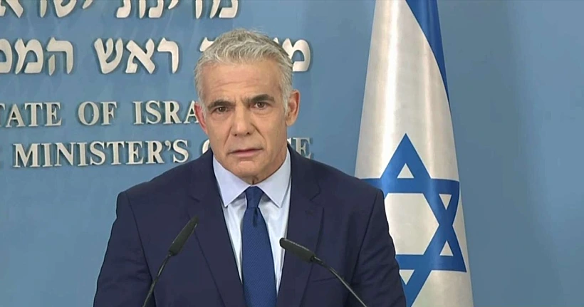 ראש הממשלה יאיר לפיד בהצהרה הערב