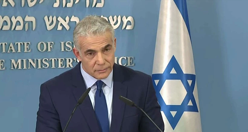 ראש הממשלה יאיר לפיד בהצהרה הערב