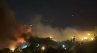 תיעוד שריפה בכלא ''אווין'' בטהרן