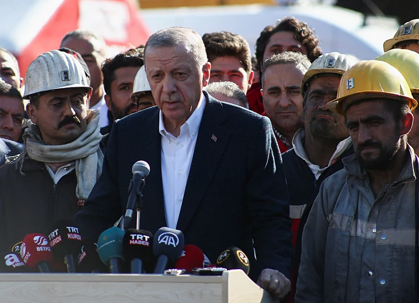 ארדואן מגיב לפיצוץ במכרה