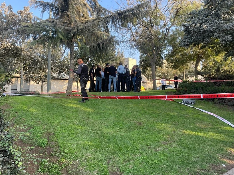 זירת הדקירה בירושלים