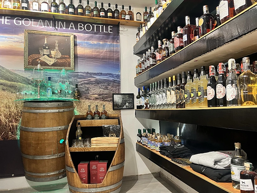 חדר הטעימות של מזקקת גולני. צילום: אבנית סטרולוב