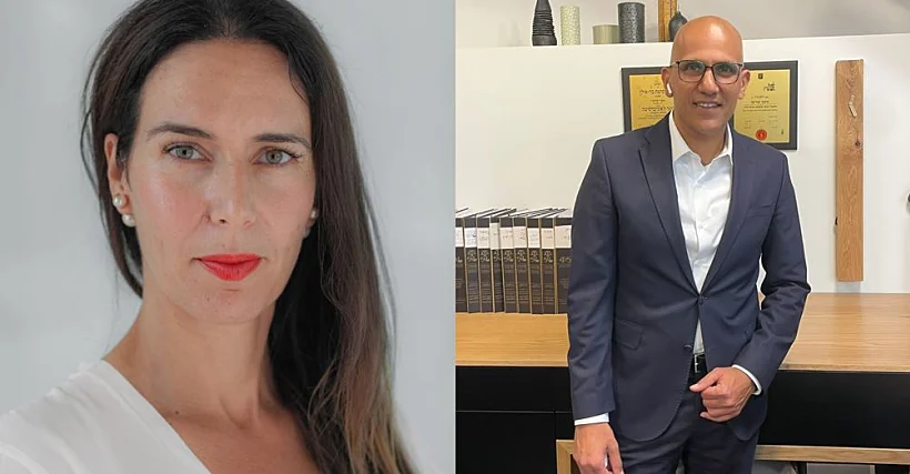 עורכי הדין גלית קרנר ואסף שרעף, המייצגים את האם ההרה