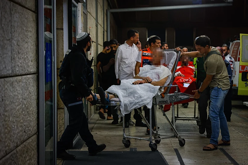 אחד הפצועים מהפיגוע בקריית ארבע בהדסה עין כרם