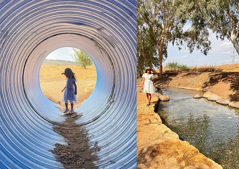 אפרת גבאי - אמא מטיילת  | חורשת גדעון ופארק החושים