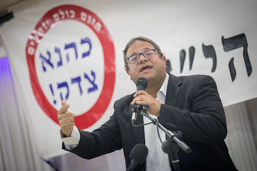 איתמר בן גביר בעצרת לזכר כהנא (ארכיון)