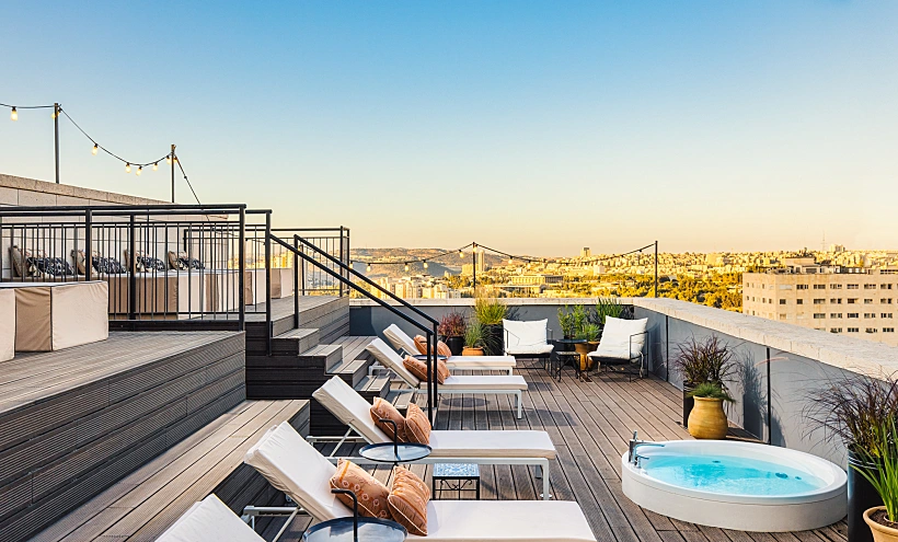 Brown Machne Yehuda Rooftop.