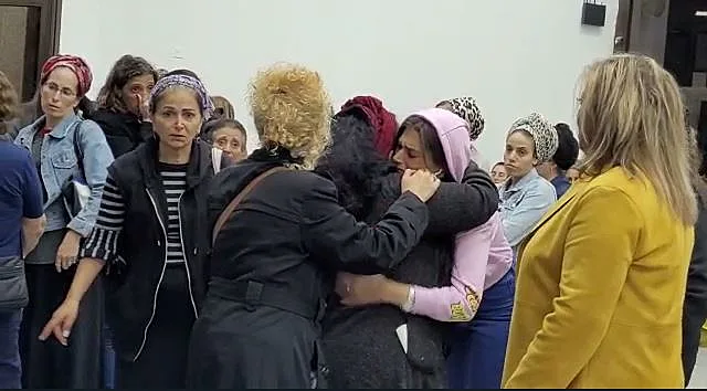 משפחתו של שלום סופר בהלוויתו