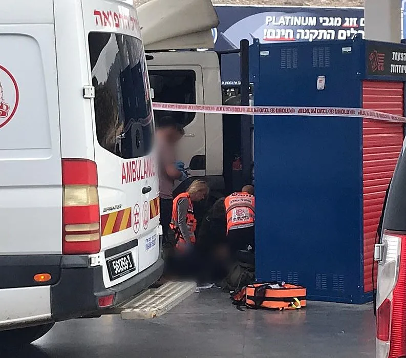 זירת הפיגוע באריאל