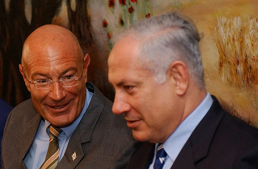 רה"מ בנימין נתניהו לצד המיליארדר ארנון מילצ'ן