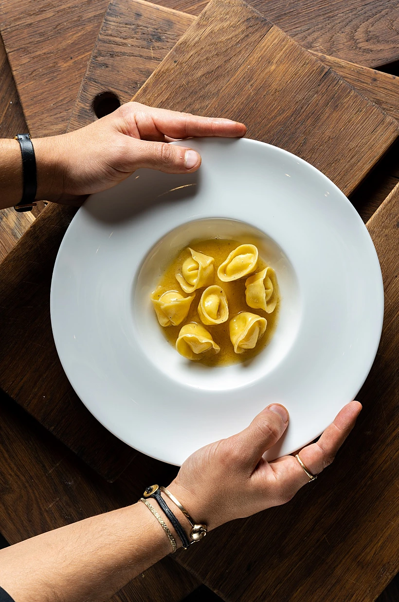 טורטליני קרם פרמזן