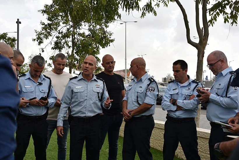 מפקד מרחב נגב תת ניצב נחשון נגלר בזירת האירוע