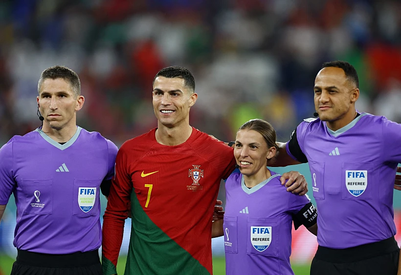 כריסטיאנו רונאלדו לפני המשחק של פורטוגל מונדיאל 2022 בקטר