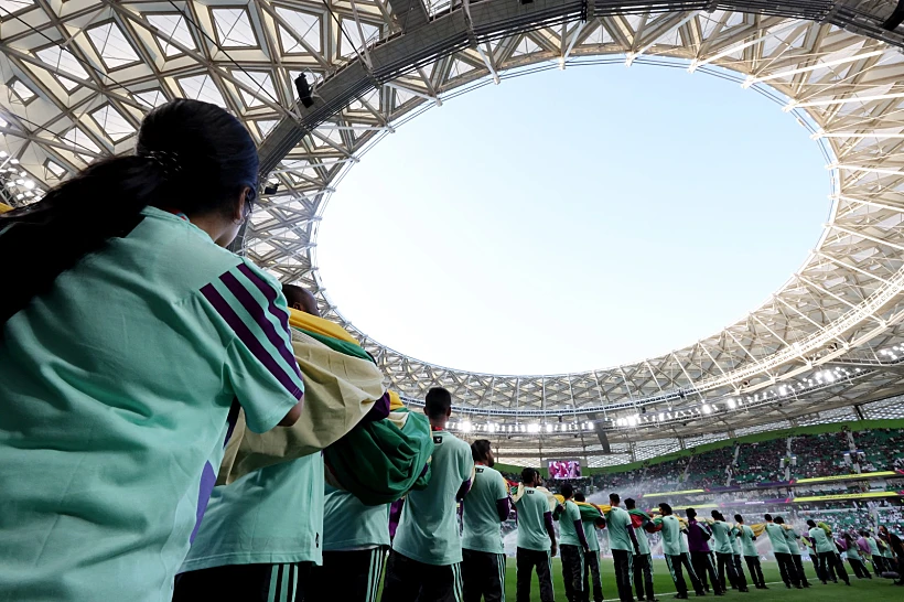 מתכוננים לשריקת הפתיחה במשחק בין קטר לסנגל, מונדיאל 2022