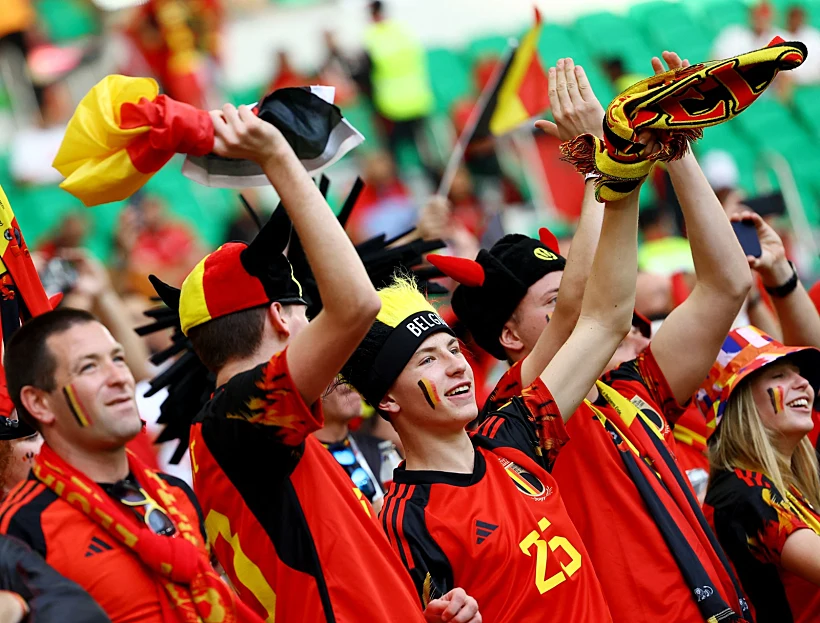 אוהדי בלגיה מונדיאל 2022 בקטר