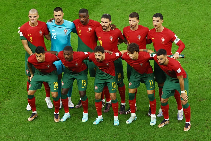 נבחרת פורטוגל לפני במשחק מול אורוגוואי