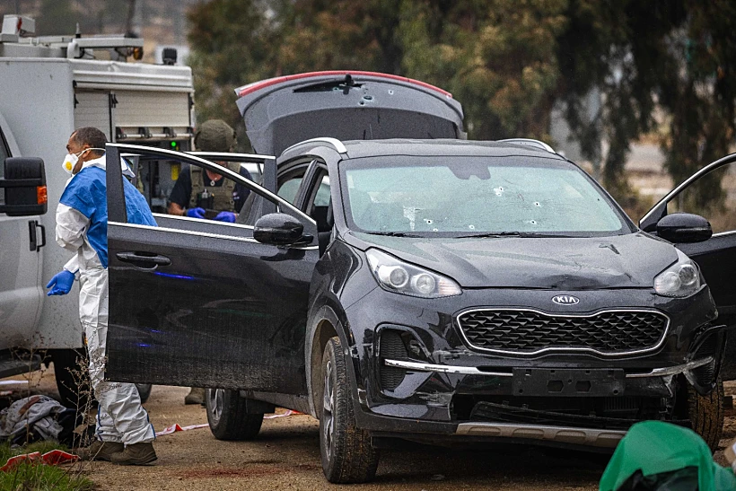 הרכב של המחבל שביצע את הפיגוע בבנימין