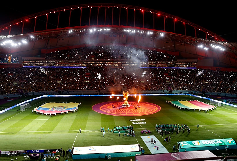 טקס הפתיחה במשחק בין סנגל לאקוודור מונדיאל 2022 בקטר