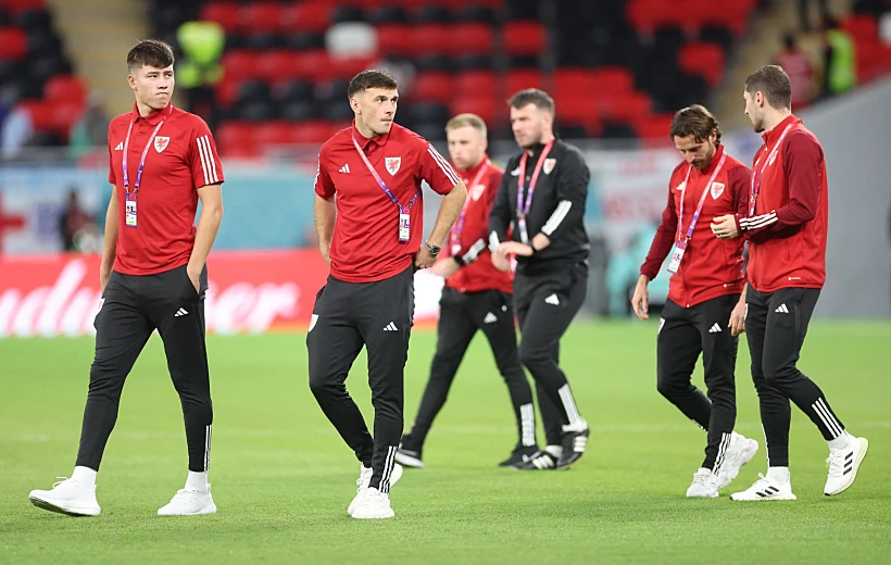 שחקני ויילס בהכנות לקראת הדרבי הבריטי מונדיאל 2022 בקטר