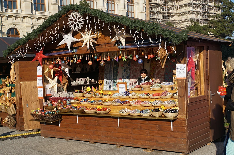 שוק חג מולד בוינה. צילום: שלומית יפת ביאליק
