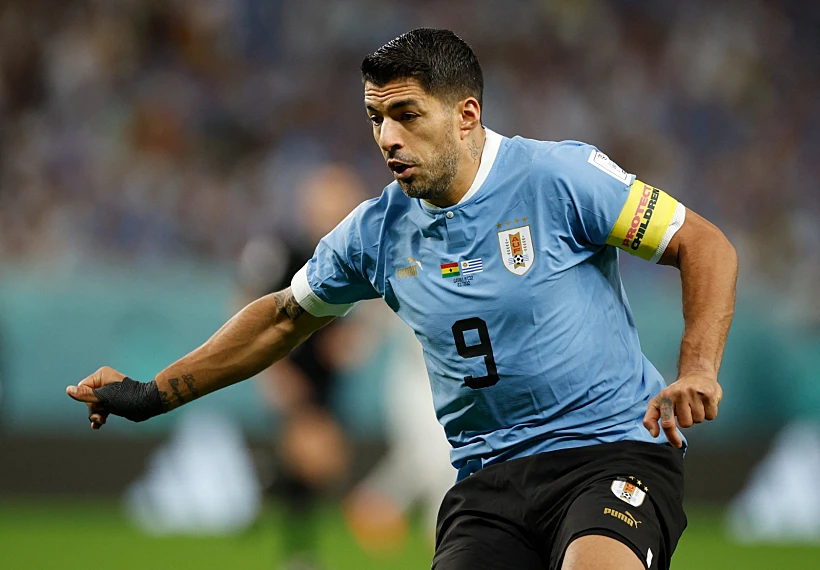 לואיס סוארס במשחק מול גאנה, אורוגוואי