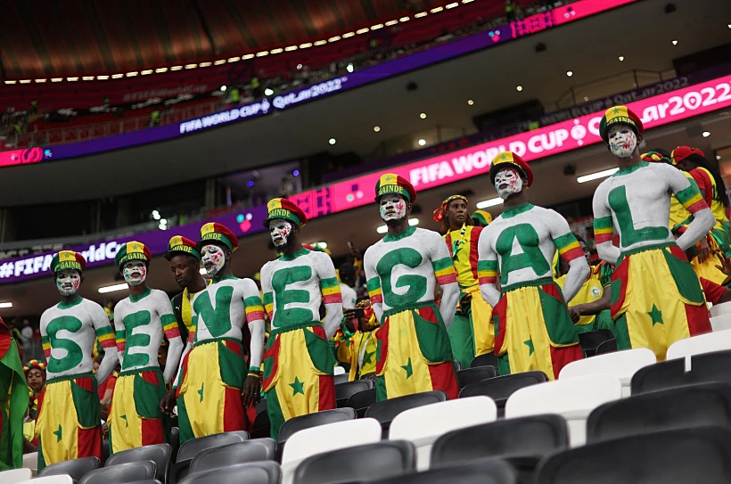 אוהדי סנגל לפני המשחק מול אנגליה