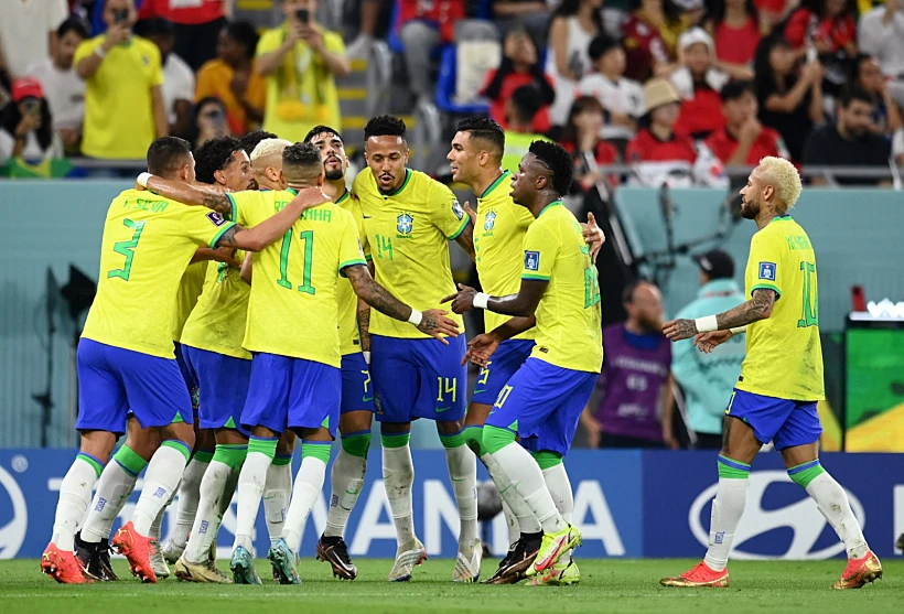 ברזיל חוגגת מול דרום קוריאה מונדיאל 2022 בקטר