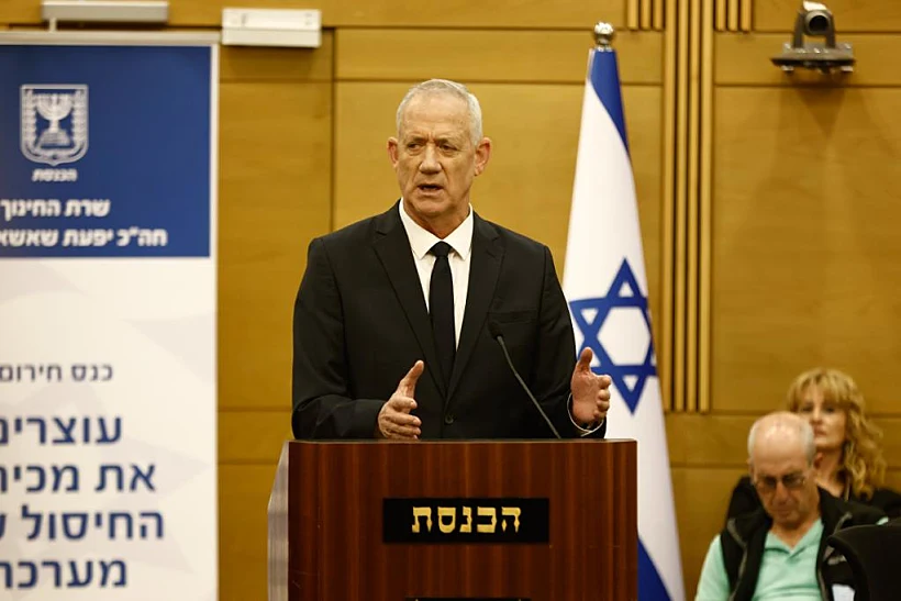 שר הביטחון היוצא בני גנץ