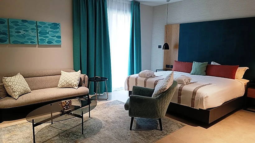 סוויטה במלון מגדלה. צילום: ענבל ז''ק