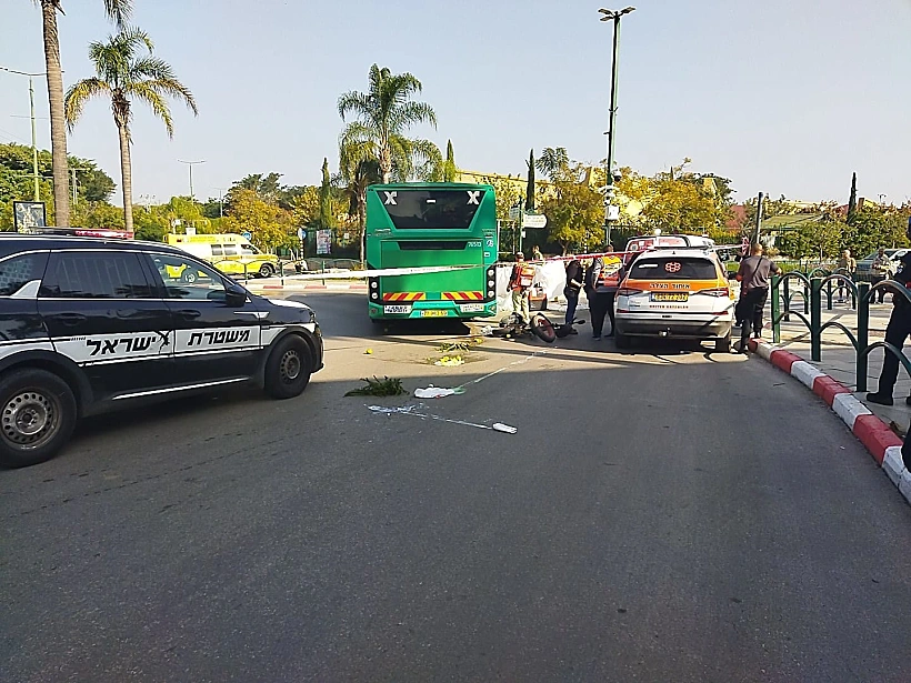 זירת התאונה במזכרת בתיה