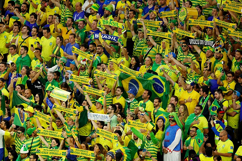 האוהדים הברזילאים מקווים לעלות לחצי הגמר