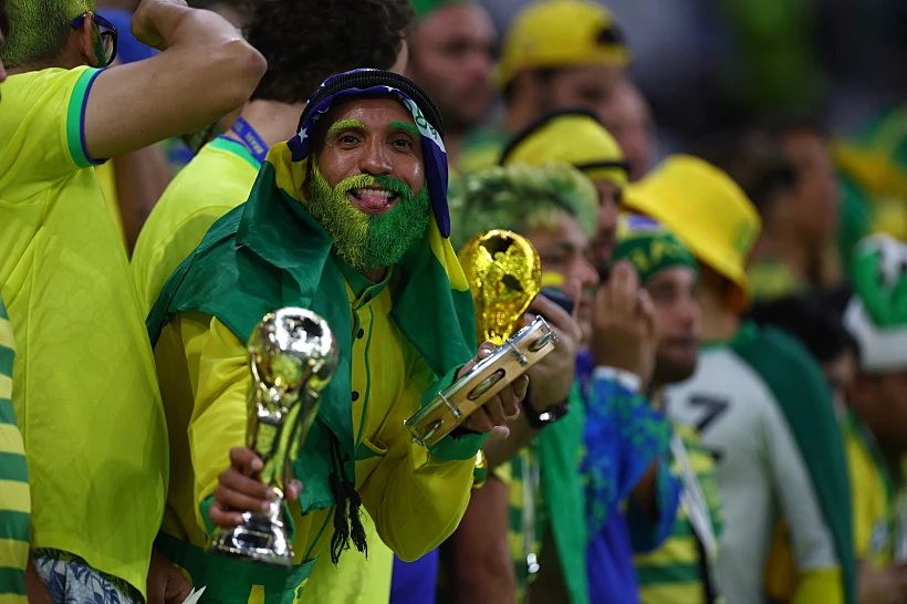 האוהדים הברזילאים מקווים לעלות לחצי הגמר