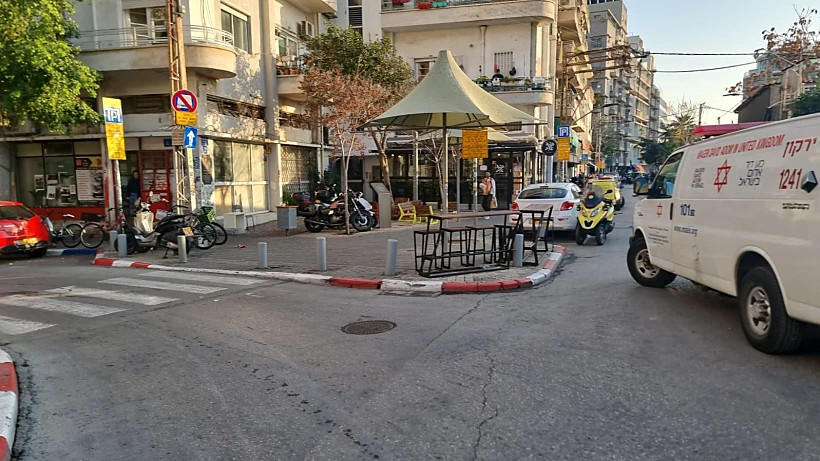 זירת הדריסה בתל אביב