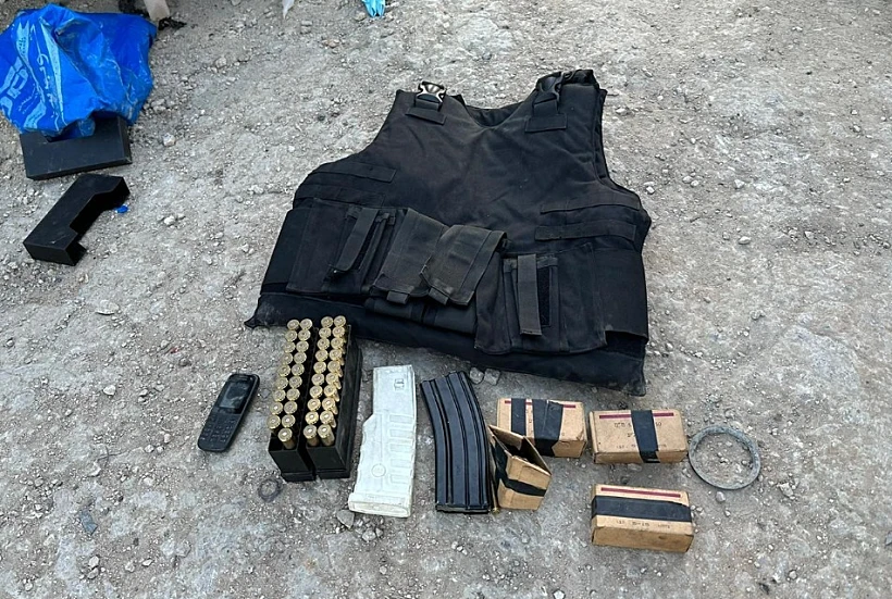 אמצעי לחימה וציוד צבאי שאותרו אצל החמושים בג'נין