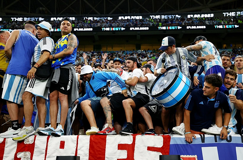 אוהדי ארגנטינה מונדיאל 2022 בקטר