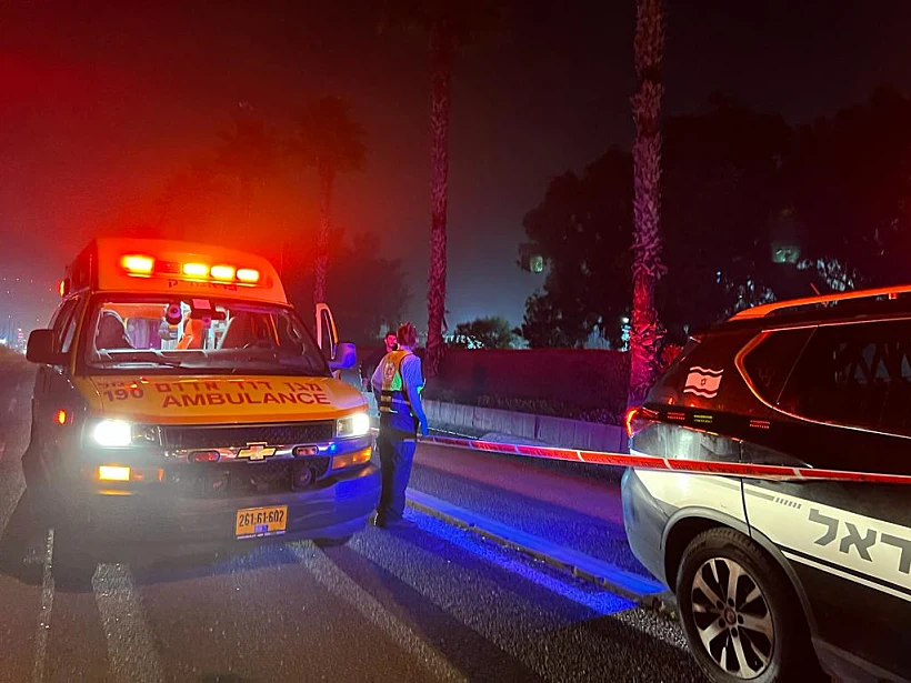 זירת תאונת המטרונית בחיפה