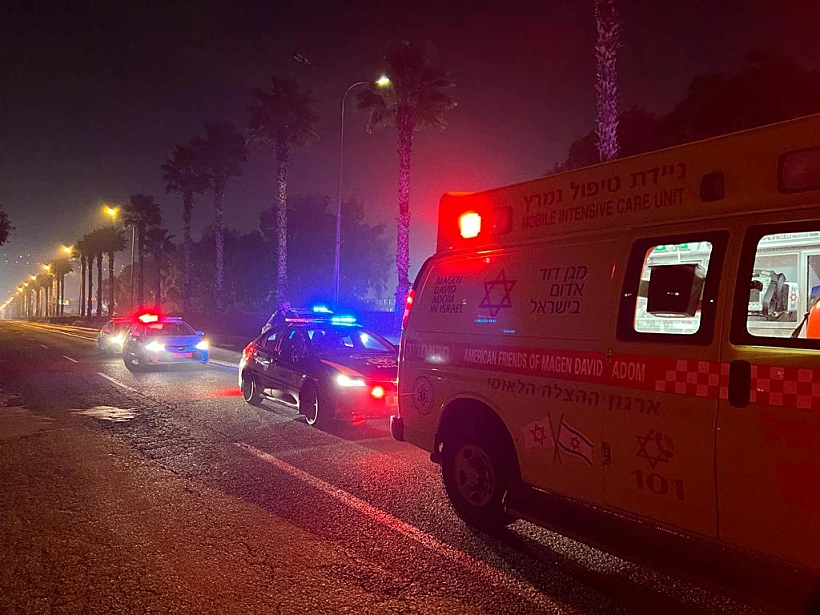 זירת תאונת המטרונית בחיפה