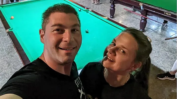 אלכסיי ברימן יחד עם אשתו דריה