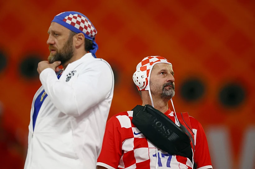 אוהדי קרואטיה לפני המשחק מול מרוקו