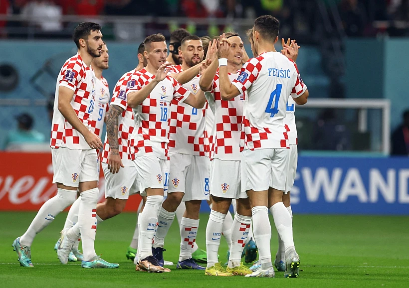 הקרואטים חוגגים שער מול מרוקו