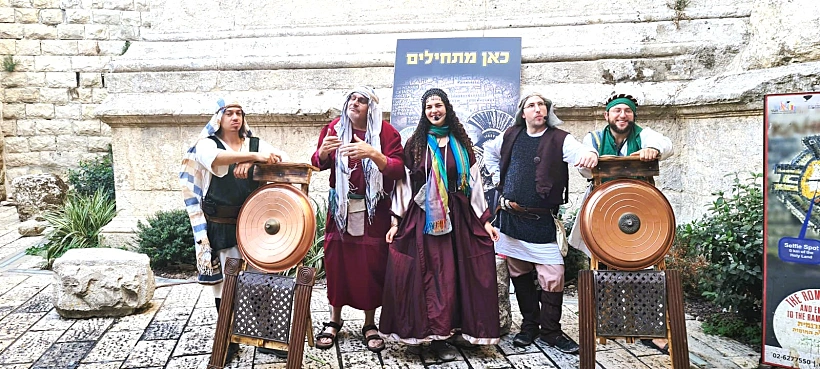 החוויה החשמונאית בכיכר הרומית. צילום: ניר ויילד