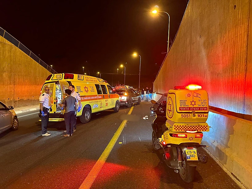 זירת התאונה בכביש 531