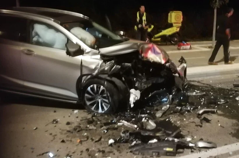 זירת התאונה במודיעין-מכבים-רעות