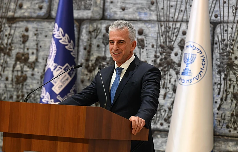ראש המוסד דוד ברנע בבית הנשיא