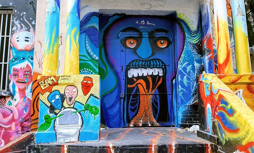 אמנות רחוב נחלת בנימין. צילום: מיכל בן ארי מנור