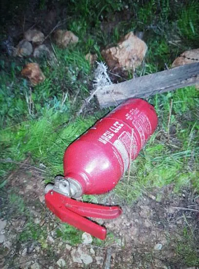 המטען מוסלק בתוך מטף שהוסגר במסגרת החקירה בשב''כ