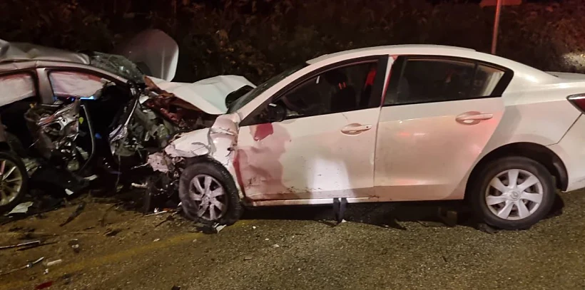 זירת התאונה בצפון