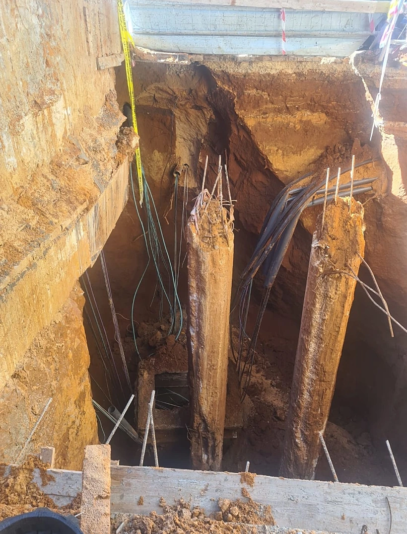 זירת הקריסה בהוד השרון